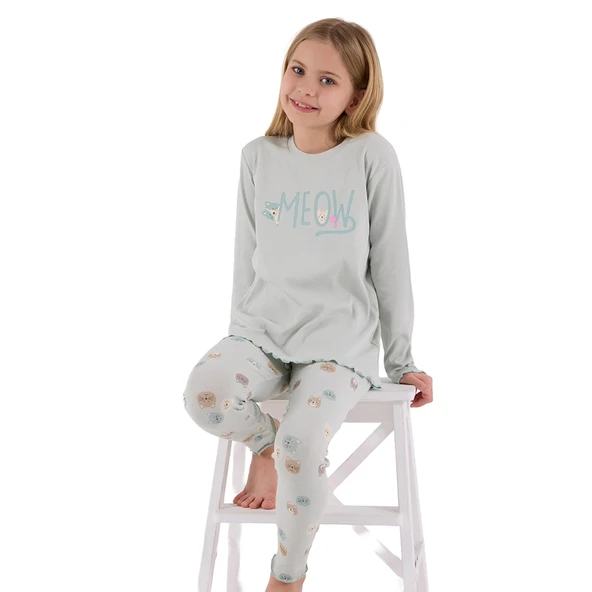 RolyPoly RP3700-2 Kız Çocuk Kışlık İkili Pijama Takım - Resim 5