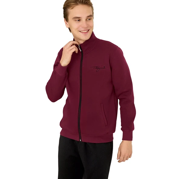 Elitepoint 1924 Erkek Dik Yaka Önü Fermuarlı Eşofman Takım - Resim 3