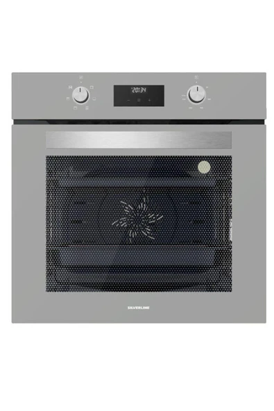 Silverline Gri Cam Ankastre Set 5 Yıl Garanti (3420 Classy 60 Gri+cs5349s01+bo6502s02) - Resim 2