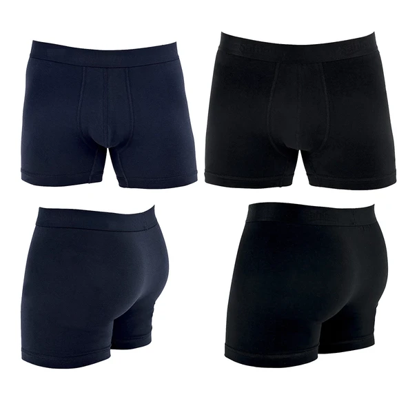 Şahinler E031 Erkek Likralı Boxer Külot 3Siyah-3Lacivert XL ürün görseli 1