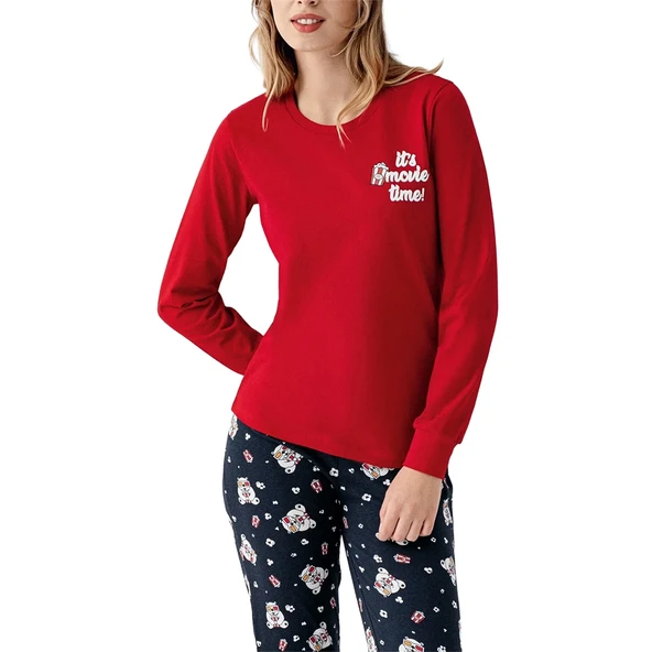 RolyPoly RP3678-S Anne Kız Kışlık İkili Pijama Takım (Anne) - Resim 2