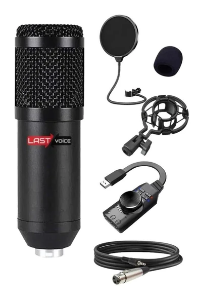 Lastvoice BM800BTA Gaming 7.1 Ses Kartı ve Mikrofon Seti Canlı Yayın LOL PUBG - Resim 3