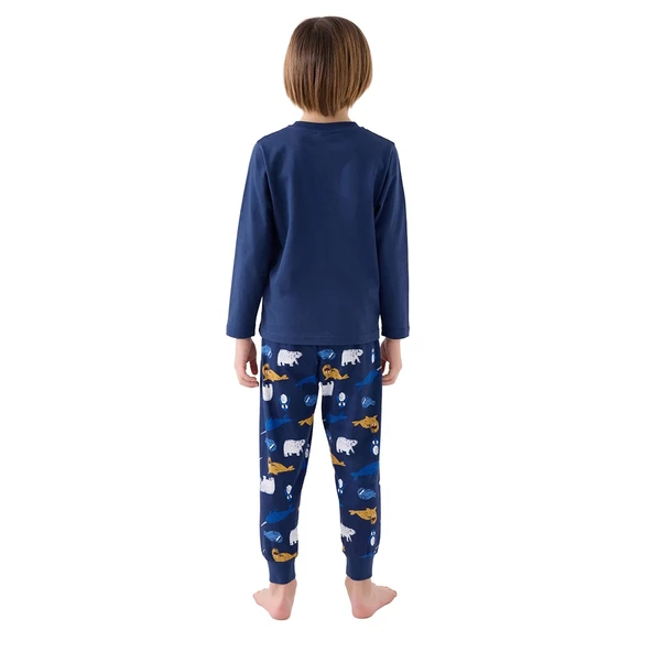 RolyPoly RP3420-2 Erkek Çocuk Kışlık İkili Pijama Takım - Resim 7