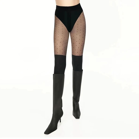 Penti Kadın Doty Boot Desenli Külotlu Çorap ürün görseli 1