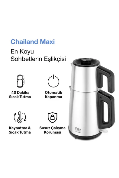 MAXİ Chailand Çay Makinesi- Inox 41005656 - Resim 3