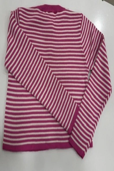 Hipatu İnce Çizgili Altın Düğme Hırka (1780) - Resim 5