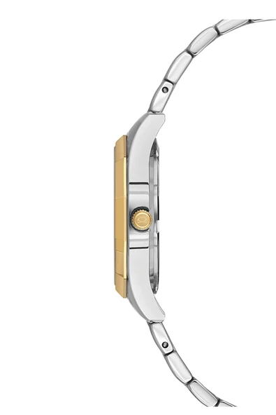 NACAR SAFİR CAM GÜMÜŞ - ALTIN KADIN KOL SAATİ NC34-39B715-CSMS - Resim 3