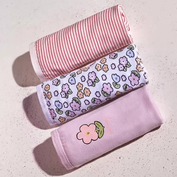 Berrak 6865 Kız Çocuk 3'lü Karışık Renk Külot ürün görseli 1