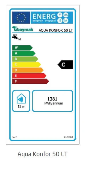 Baymak Aqua Konfor MTK 50 2000 W 50 lt Termosifon - Resim 3