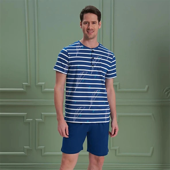 Over Sleep 1200 Erkek Şortlu Pijama Takım ürün görseli