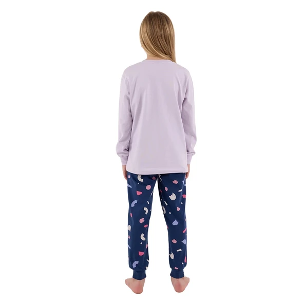 RolyPoly RP3697-G Kız Çocuk Garson Boy İkili Kışlık Pijama Takım - Resim 3