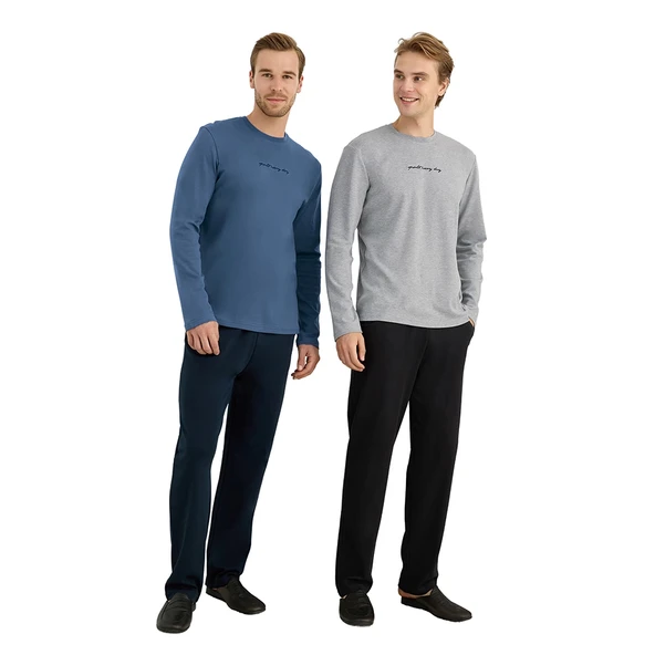 Elitepoint 1911 Erkek O-Yaka Kışlık Pijama Takım - Resim 6