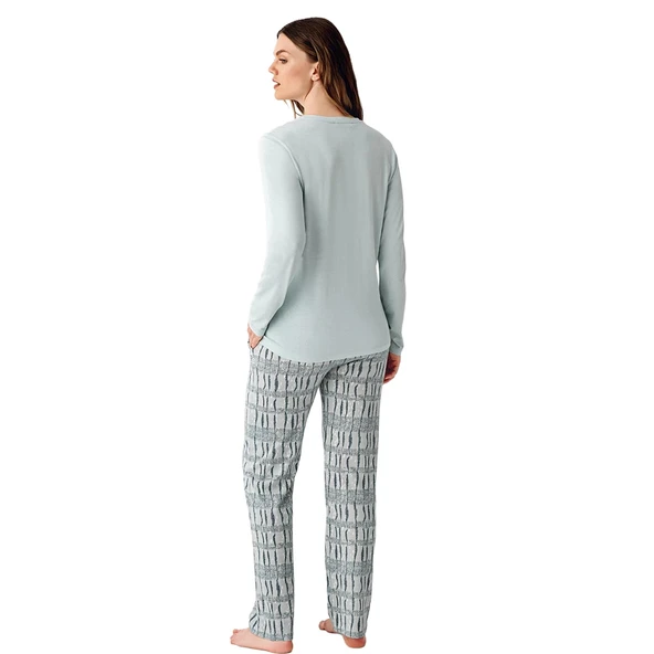 Arnetta AR3405-S Kadın İkili Kışlık Pijama Takım - Resim 3