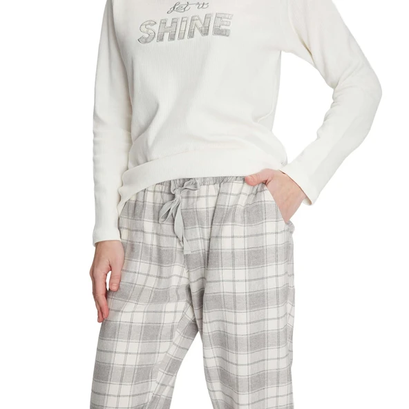 Anıl 11253 Kadın Uzun Kol Kışlık Pijama Takım - Resim 4