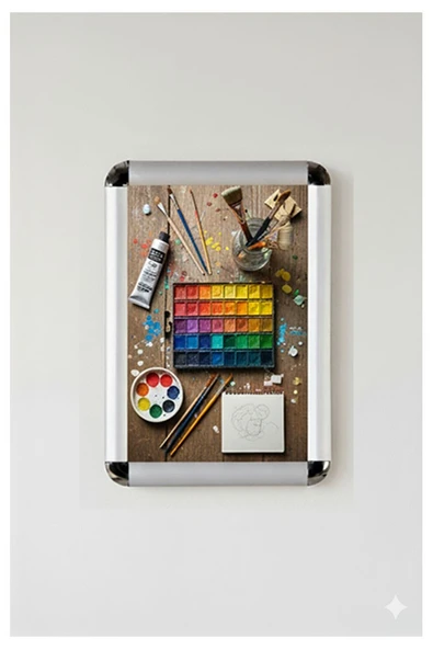 A3 Tak Çıkar Rondo Çerçeve 30x42 cm 1 Adet Açılır Kapanır Çerçeve Aç Kapa Çerçeve A3 Afiş Çercevesi Büro Ofis - Resim 3