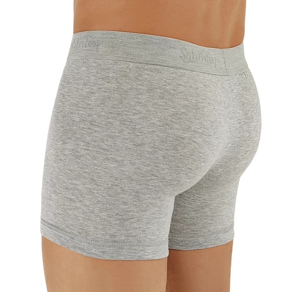 Şahinler E031 Erkek Likralı Boxer Külot 6lı Paket Gri L - Resim 2