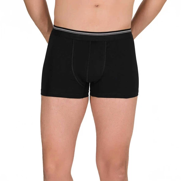 Berrak 1097 Erkek Likralı Boxer 3lü Paket -Beyaz,Siyah,Gri XL - Resim 4