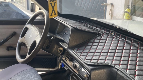 Tofaş Torpido Örtüsü & Konsol Kumaşı Kırmızı Püskülsüz - Resim 2