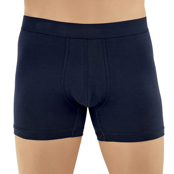 Şahinler E031 Erkek Likralı Boxer Külot 6lı Paket Lacivert M ürün görseli 1