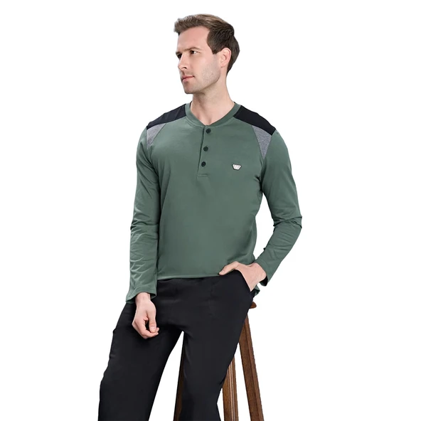 Over Sleep 2119 Erkek Süprem Pijama Takım ürün görseli 1