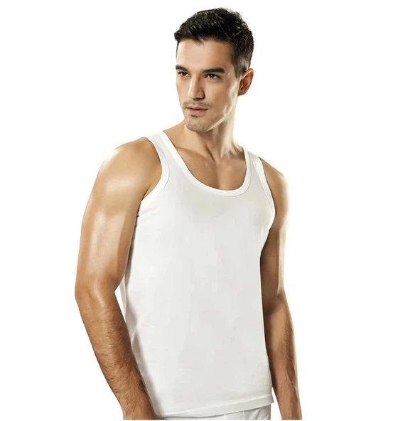 Namaldı 190 Erkek Summer Beyaz Askılı Atlet ürün görseli 1