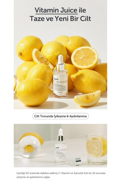 Dear Klairs Freshly Juiced %5 Vitamin C Serum Aydınlatıcı C Vitamini Serumu 35ml - Resim 3