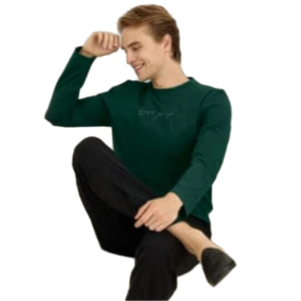 Polden 4503 Erkek Kışlık O-Yaka Pijama Takım - Resim 3