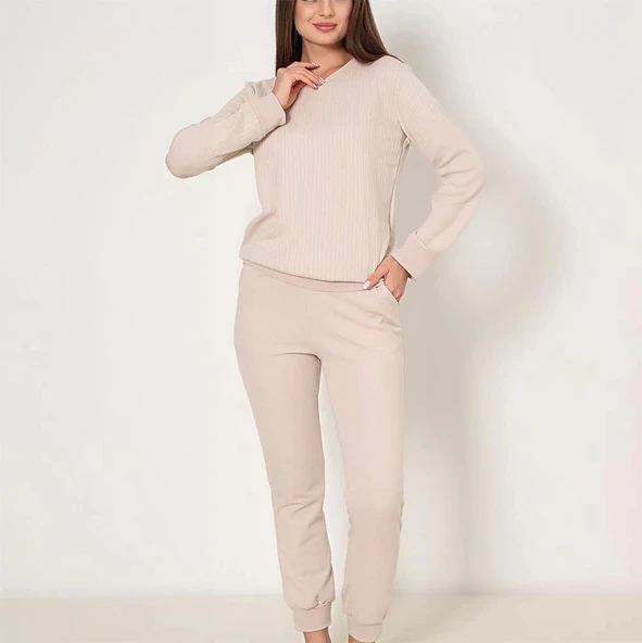 Confeo 840-822 Kadın Kışlık Uzun Kol  Pijama Takım ürün görseli 1
