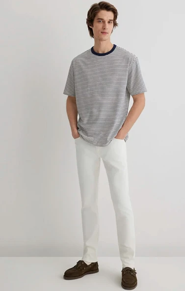 Mavi M0042288003 Jake Mavi Black Beyaz Jean Pantolon Erkek Kot Pantolon - Resim 2