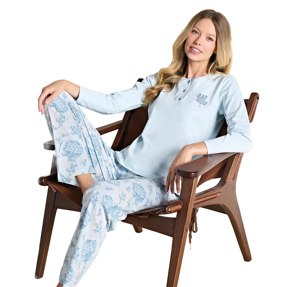Over Sleep 3108 Kadın Büyük Beden Pijama Takımı ürün görseli 1