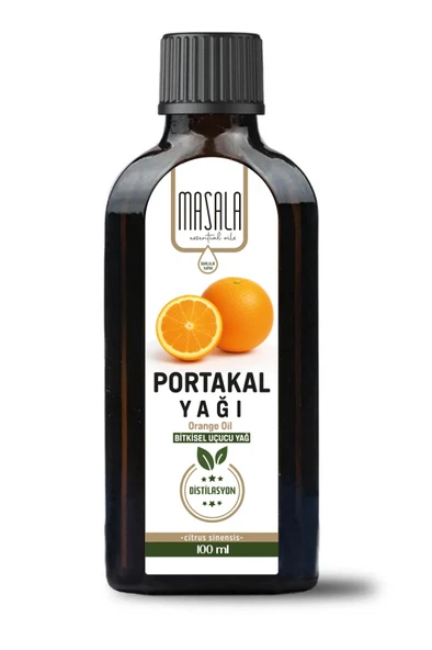 Portakal Yağı 100 ml – %100 Saf Doğal Portakal Kabuğu Yağı Cam Şişe (Citrus Sinensis) ürün görseli 1
