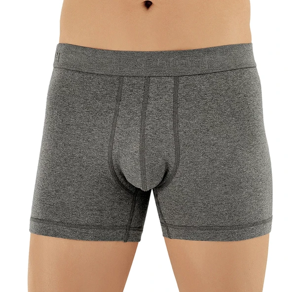 Şahinler E031 Erkek Likralı Boxer Külot 6lı Paket Koyu Gri XXL ürün görseli 1