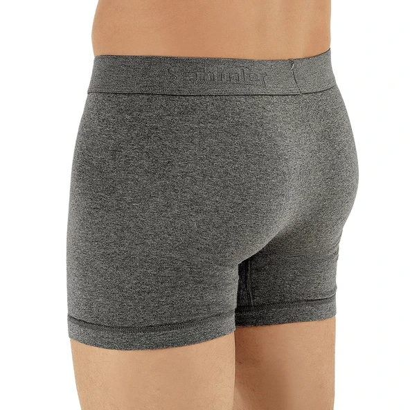 Şahinler E031 Erkek Likralı Boxer Külot 6lı Paket Koyu Gri S - Resim 2