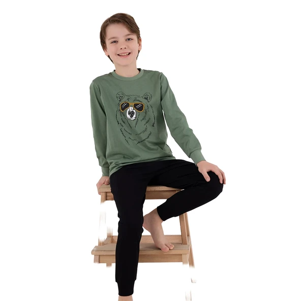 RolyPoly RP3659-2 Erkek Çocuk Kışlık İkili Pijama Takım - Resim 6