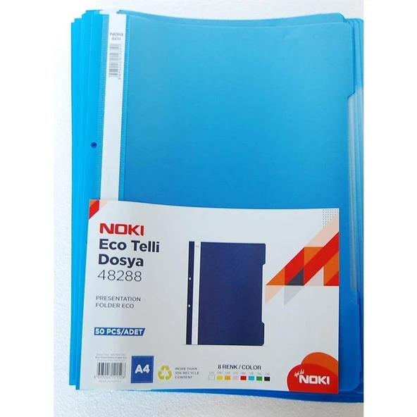 Noki Telli Dosya Eco 4828 Mavi 50 Li ürün görseli
