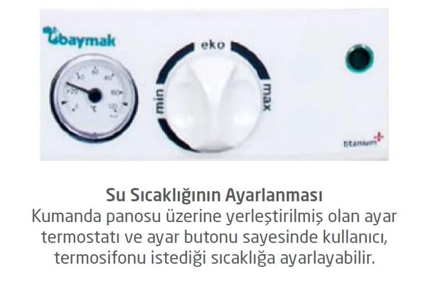 Baymak Aqua Konfor MTK 50 2000 W 50 lt Termosifon - Resim 4