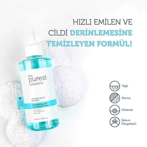 The Purest Solutions Exfoliating + Clarifying Toner 200 ml - Resim 7