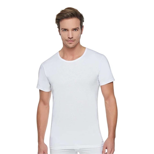 Tutku 103 Penye Erkek Bisiklet Yaka Fanila Beyaz XXXL 6lı Paket ürün görseli 1