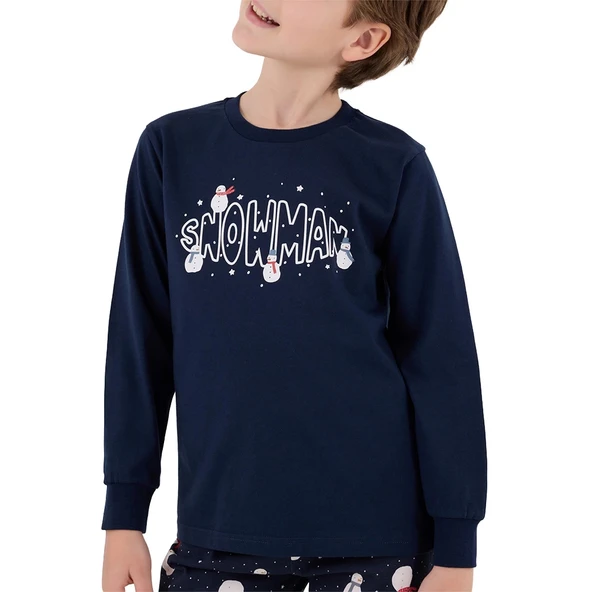 RolyPoly RP3680-2 Erkek Çocuk Kışlık İkili Pijama Takım - Resim 2