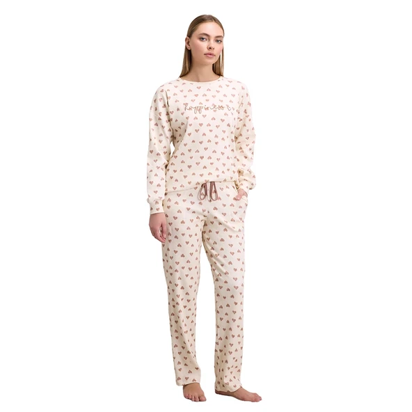 Anıl 11586 Kadın Uzun Kol Kışlık Pijama Takım ürün görseli 1