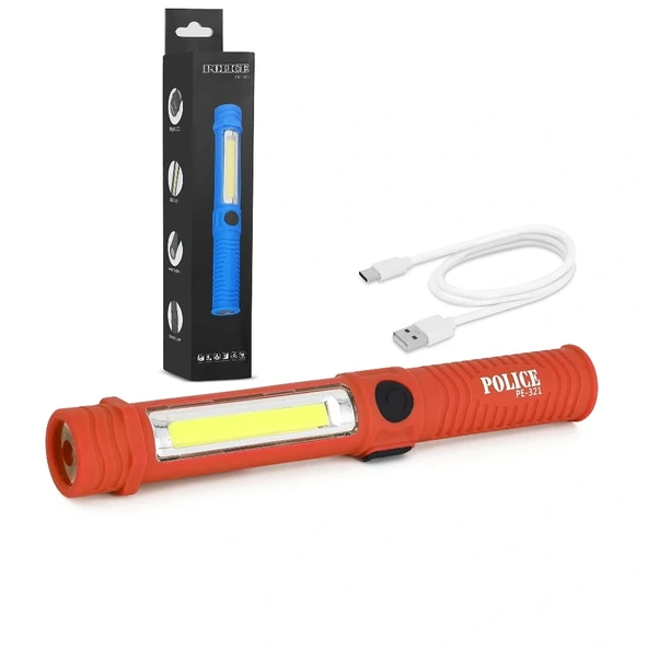 Police Pe-321 Şarjlı El Feneri - Resim 3