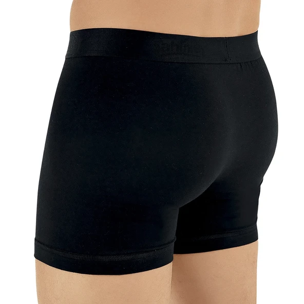 Şahinler E031 Erkek Likralı Boxer Külot 6lı Paket Siyah M - Resim 2