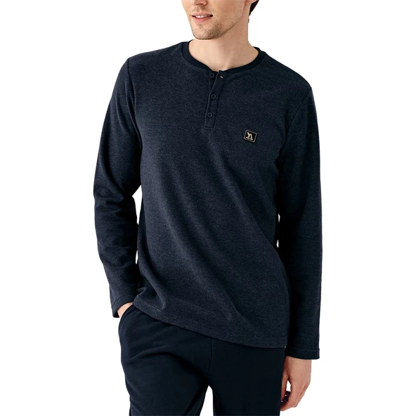 Arnetta AR3503-X Erkek Kışlık Büyük Beden İkili Pijama Takım - Resim 2