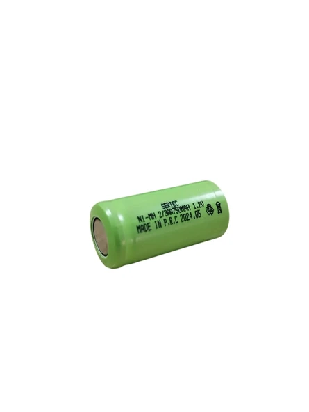 Sertec - 1.2V 750 Mah - 2/3AA - Ni-MH Şarjlı Pil - (Başsız / Flat Head) - Resim 2