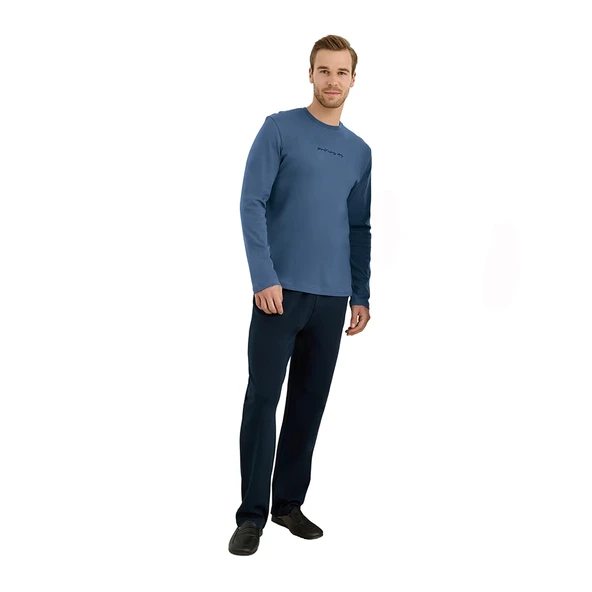 Elitepoint 1911 Erkek O-Yaka Kışlık Pijama Takım - Resim 3