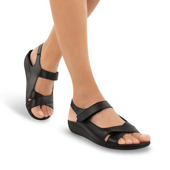 Muya Capella Anatomik Kadın Topuk Dikeni Sandalet Siyah - Resim 2