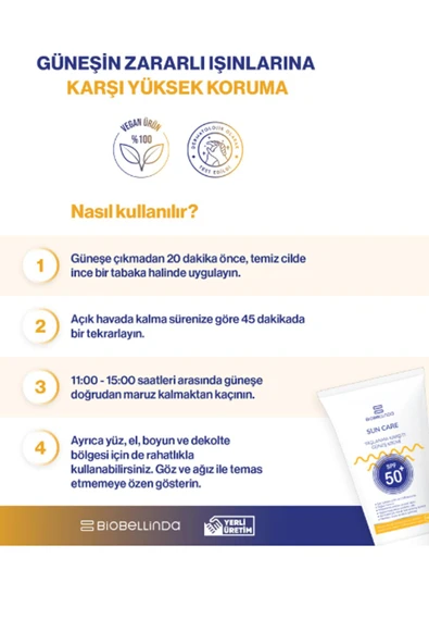 Biobellinda Yaşlanma & Leke Karşıtı Güneş Kremi +50 Spf 50 Ml x 2 Adet - Resim 4