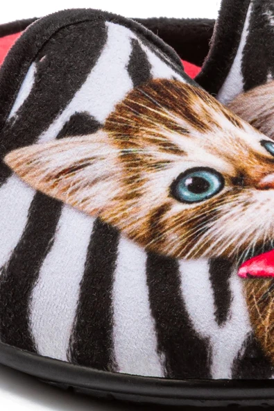 TWIGY TW HERA  SİYAH-BEYAZ KADIN EV TERLİK 37/41 - Resim 2