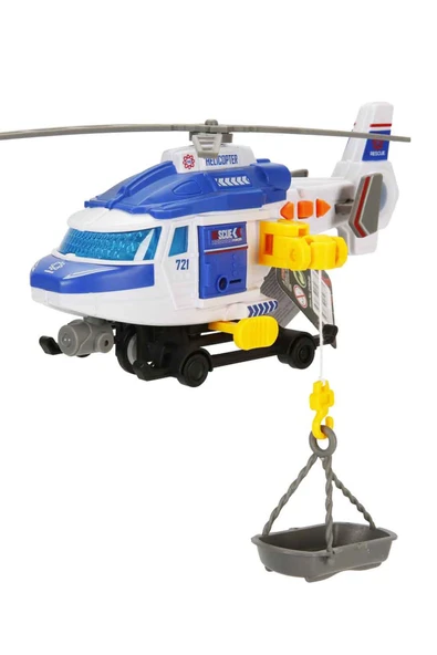 Sesli Işıklı Motorize Kurtarma Helikopteri 20 cm – Vinçli Sedyeli – Ses & Işık Efektli – Motorize İleri Hareket - Resim 2