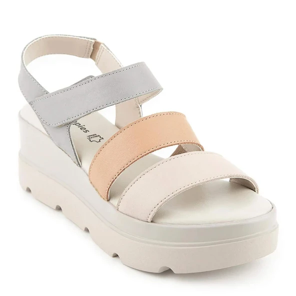 Hush Puppies Podporo Hakiki Deri Kadın Sandalet Mavi ürün görseli 1